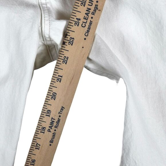 Rag & Bone Womens Rosa Mid Rise Boyfriend White Heavy Distressed Jeans Denim 31 - Picture 10 of 16